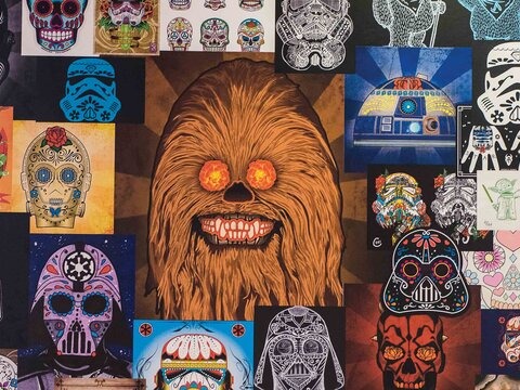 Mexican cantina meets Star Wars. The wall art at Mags 99 has come a long way since the original, solo fish poster, but the chicken has always been delicious.