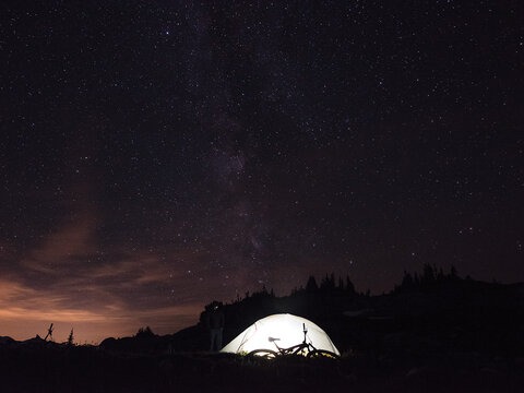 If Whistler’s best hotels earn a five-star rating, then Eric Porter, Carl Moriarty and Margus Riga’s preeclipse accommodations would qualify for a few billion. The trio enjoys a stunning view of the Milky Way high above the bustle of Crankworx.